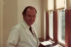 Picture of F. Matschinsky in laboratory